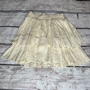 ILLA ILLA Tiered Boho Mini Skirt Size M